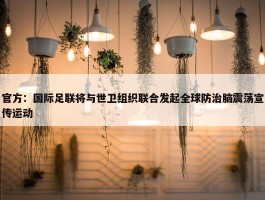 官方：国际足联将与世卫组织联合发起全球防治脑震荡宣传运动