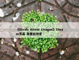 《Rivals Hover League》Steam页面 发售日待定