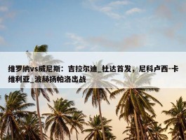 维罗纳vs威尼斯：吉拉尔迪_杜达首发，尼科卢西-卡维利亚_波赫扬帕洛出战