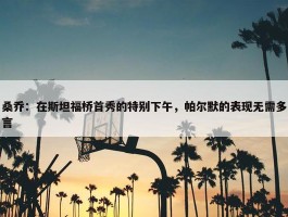 桑乔：在斯坦福桥首秀的特别下午，帕尔默的表现无需多言