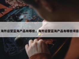 海外运营蓝海产品有哪些，海外运营蓝海产品有哪些项目