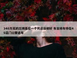 340万买的兰博基尼一个月还没修好 车主将车停在4S店门口要退车