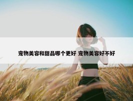 宠物美容和甜品哪个更好 宠物美容好不好