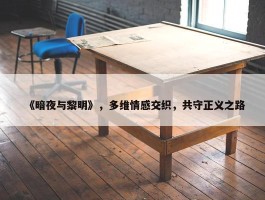 《暗夜与黎明》，多维情感交织，共守正义之路