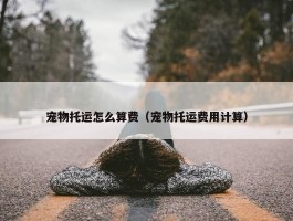 宠物托运怎么算费（宠物托运费用计算）