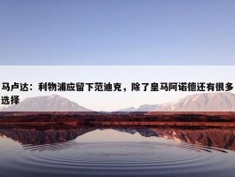 马卢达：利物浦应留下范迪克，除了皇马阿诺德还有很多选择