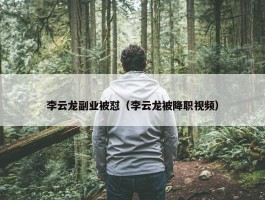 李云龙副业被怼（李云龙被降职视频）