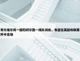 奇尔维尔周一回归切尔西一线队训练，有望在英超和联赛杯中出场