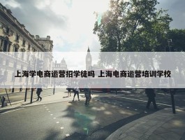 上海学电商运营招学徒吗 上海电商运营培训学校