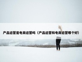 产品运营是电商运营吗（产品运营和电商运营哪个好）