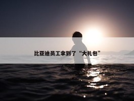 比亚迪员工拿到了“大礼包”