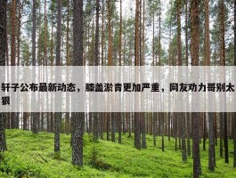 轩子公布最新动态，膝盖淤青更加严重，网友劝力哥别太狠