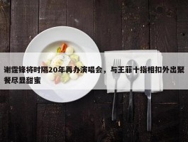 谢霆锋将时隔20年再办演唱会，与王菲十指相扣外出聚餐尽显甜蜜