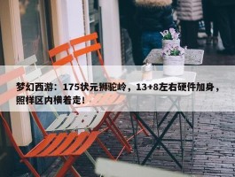 梦幻西游：175状元狮驼岭，13+8左右硬件加身，照样区内横着走！