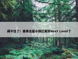 藏不住了！番禺这座小镇已美到Next Level了