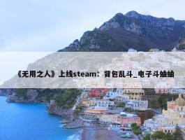 《无用之人》上线steam：背包乱斗_电子斗蛐蛐