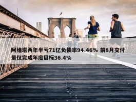 阿维塔两年半亏71亿负债率94.46% 前8月交付量仅完成年度目标36.4%