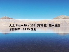 大上 Paperlike 253（革命者）墨水屏显示器发布，8499 元起