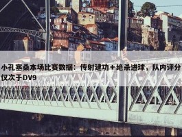 小孔塞桑本场比赛数据：传射建功＋绝杀进球，队内评分仅次于DV9