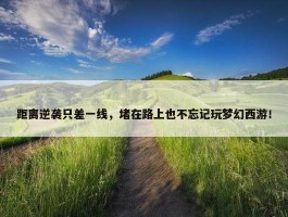 距离逆袭只差一线，堵在路上也不忘记玩梦幻西游！