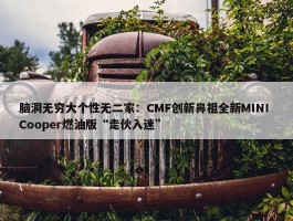 脑洞无穷大个性无二家：CMF创新鼻祖全新MINI Cooper燃油版“走伙入迷”