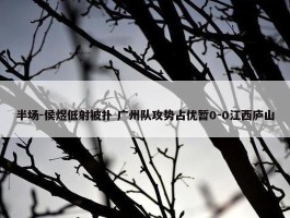 半场-侯煜低射被扑 广州队攻势占优暂0-0江西庐山