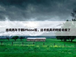 连续两年干翻iPhone后，这手机真的彻底杀疯了