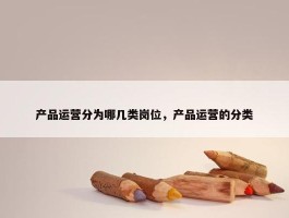 产品运营分为哪几类岗位，产品运营的分类