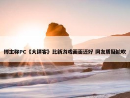 博主称PC《大镖客》比新游戏画面还好 网友质疑尬吹