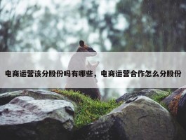 电商运营该分股份吗有哪些，电商运营合作怎么分股份