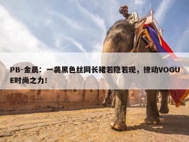 PB-金晨：一袭黑色丝网长裙若隐若现，撩动VOGUE时尚之力！