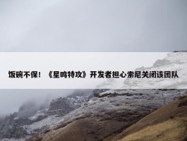 饭碗不保！《星鸣特攻》开发者担心索尼关闭该团队