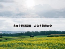 古文字翻译副业，古文字翻译大全