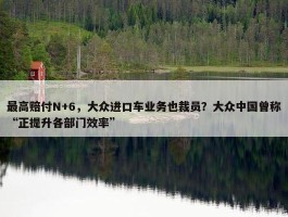 最高赔付N+6，大众进口车业务也裁员？大众中国曾称“正提升各部门效率”