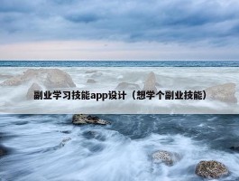 副业学习技能app设计（想学个副业技能）