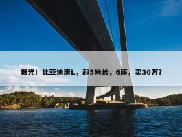 曝光！比亚迪唐L，超5米长，6座，卖30万？