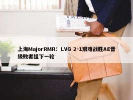 上海MajorRMR：LVG 2-1艰难战胜AE晋级败者组下一轮