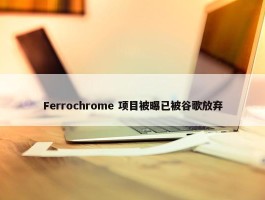 Ferrochrome 项目被曝已被谷歌放弃