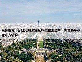 魔兽世界：WLK奥杜尔金团榜单前五装备，你都是多少金币入坑的？