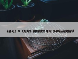 《星刃》×《尼尔》照相模式介绍 多种新姿势解锁