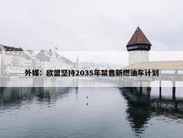 外媒：欧盟坚持2035年禁售新燃油车计划