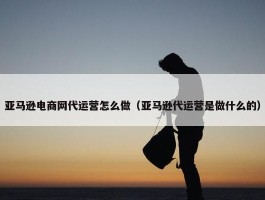 亚马逊电商网代运营怎么做（亚马逊代运营是做什么的）