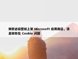 微软必应壁纸上架 Microsoft 应用商店，消息称存在 Cookie 问题