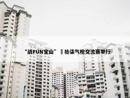 “战FUN宝山”極拾柒气枪交流赛举行