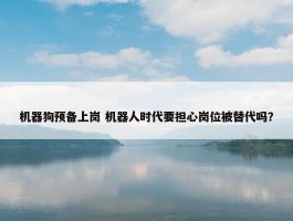 机器狗预备上岗 机器人时代要担心岗位被替代吗？