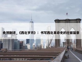 央视剧评_《西北岁月》：书写西北革命史的壮丽篇章