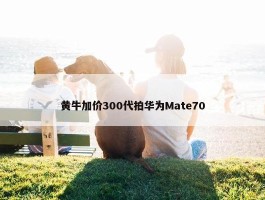 黄牛加价300代拍华为Mate70