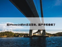 趁iPhone16的AI还没落地，国产手机卷疯了