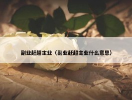 副业赶超主业（副业赶超主业什么意思）