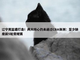 辽宁男篮遭打击！两大核心仍未通过CBA体测：至少缺席前5轮常规赛